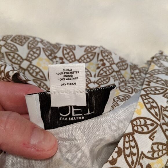 🌵Ann Taylor LOFT petites brown yellow skirt 2P - Picture 4 of 4